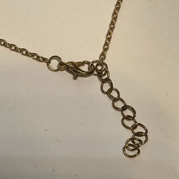 Gold Tone “my story isn’t over yet” suicide awareness chain dangle necklace - Picture 5 of 5